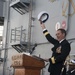 Decommissioning of the amphibious assault ship USS Peleliu (LHA-5) at Naval Base San Diego
