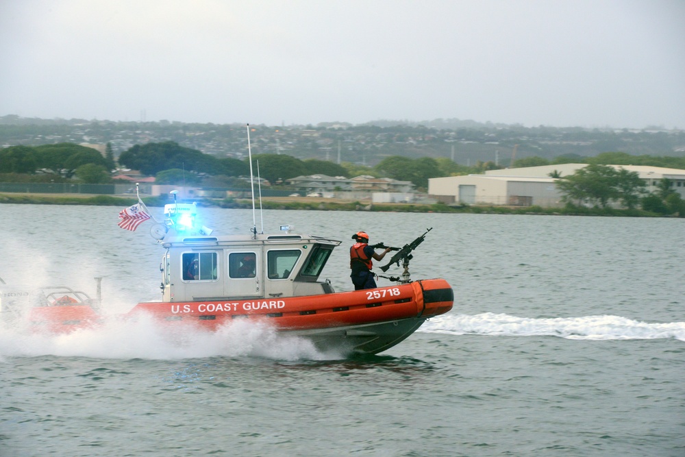 Coast Guard Station Honolulu tactical small boat training