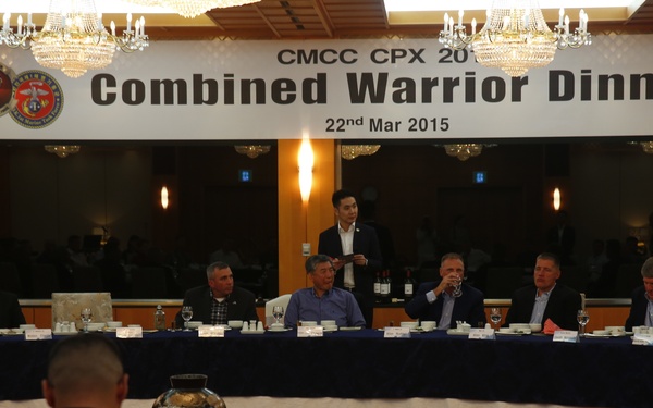 U.S. Marine Corps and ROK Marine Corps Leaders celebrate ending of CMCC CPX 15