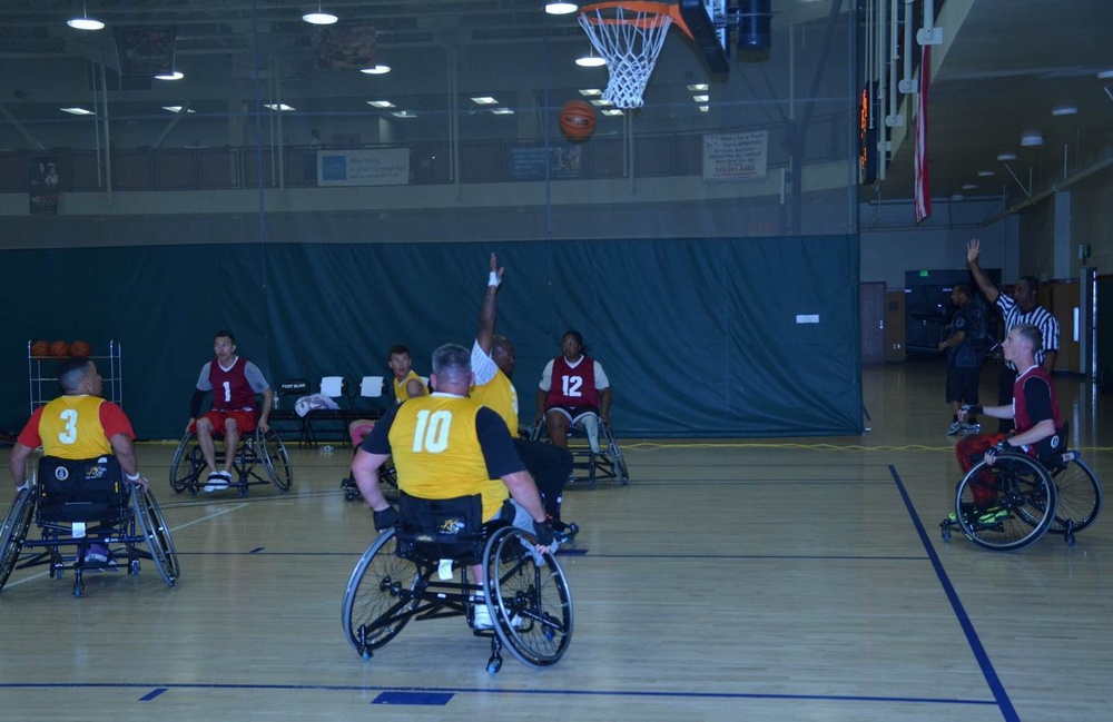 US Army Trials wheelchair basketball