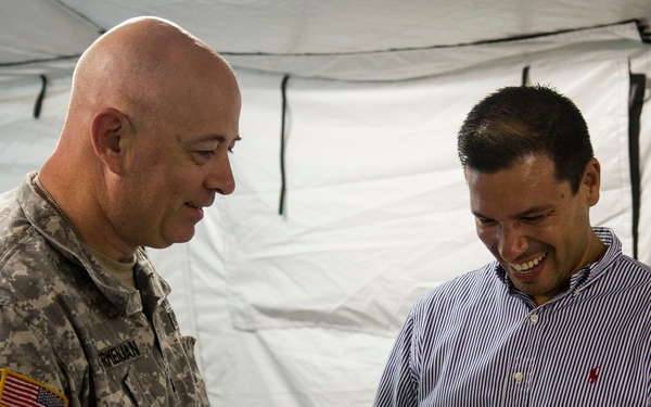 BTH-15 commander awards local sales rep of catering company