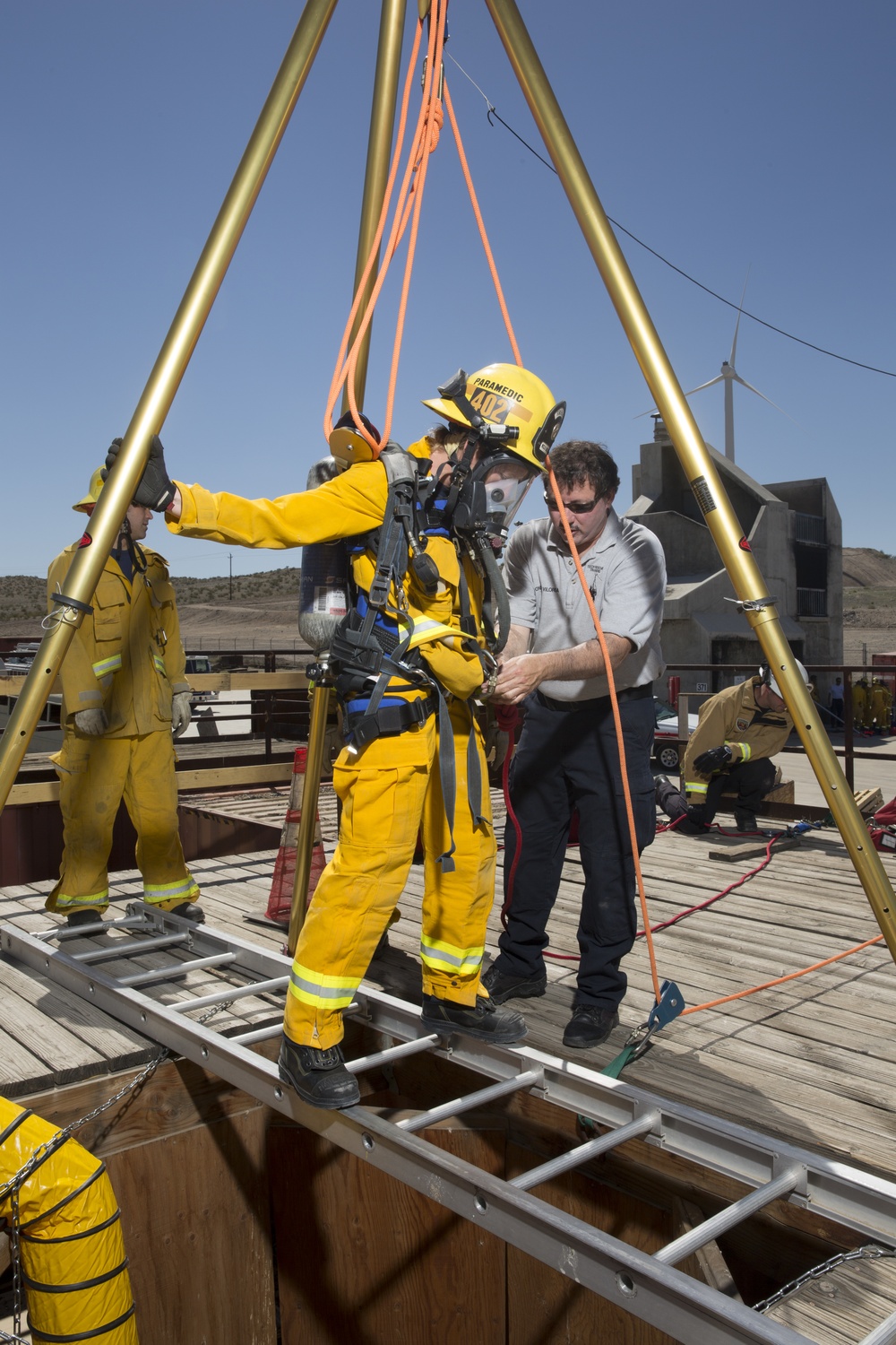 Confined Space Rescue Training aboard Marine Corps Logistics Base Barstow