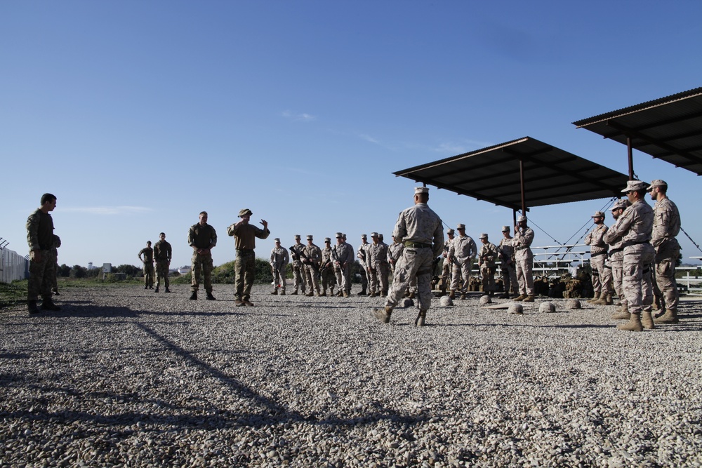 Security Force Marines conduct trilateral training during Lisa Azul