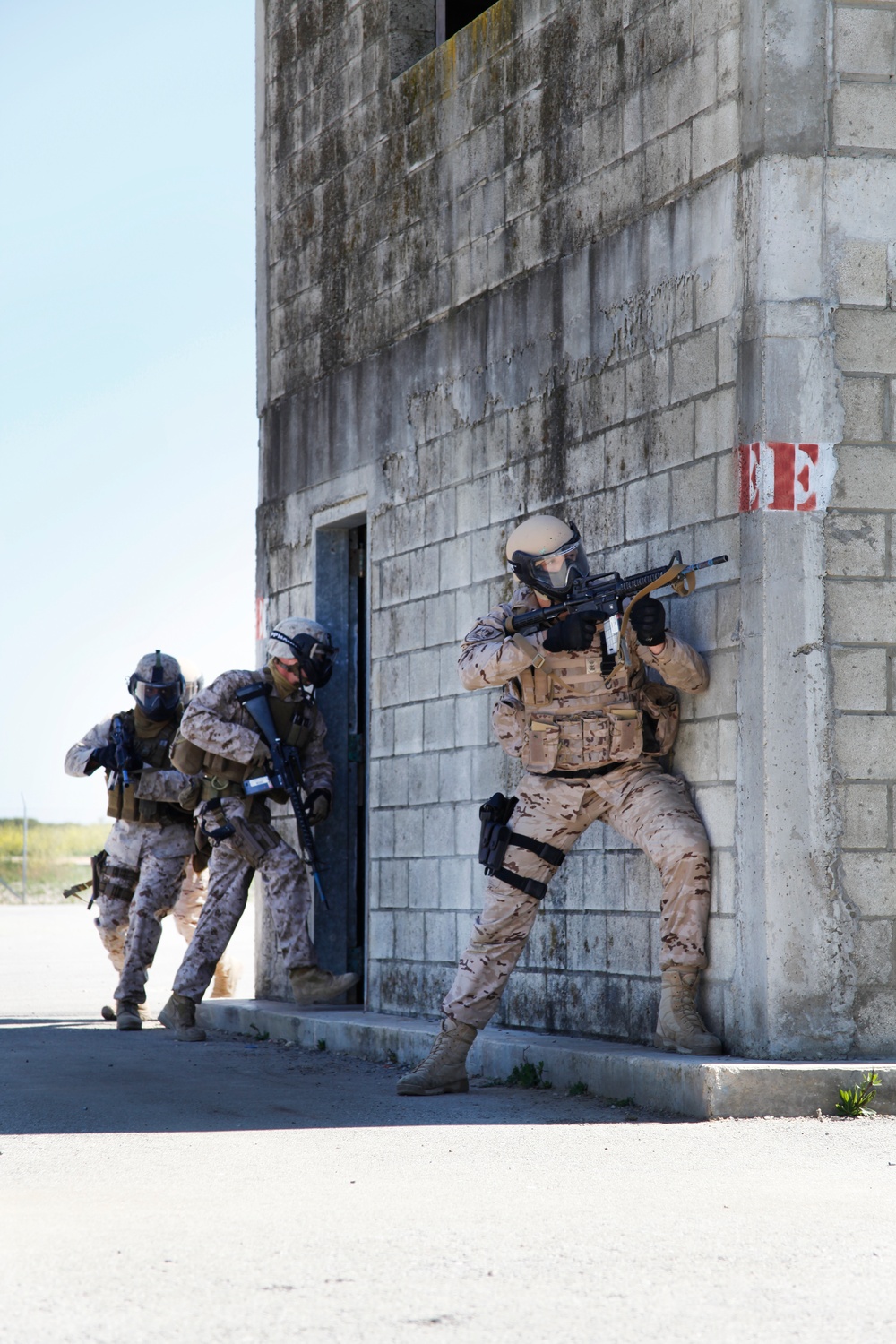 Security Force Marines conduct trilateral training during Lisa Azul