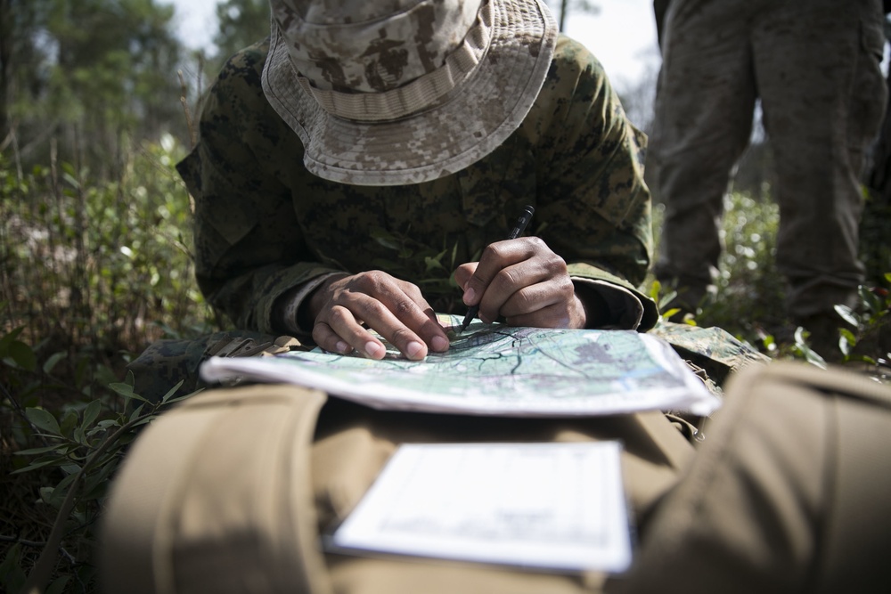 Back to Basics: 2/2 Marines use Land Navigational Skills