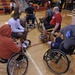 Wheelchairs collide at exhibition basketball game held at Smith Gym