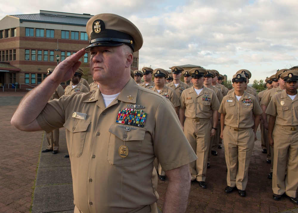 Northwest Chiefs Mess observes colors for Navy's 122nd chief's birthday