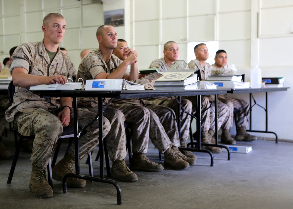 Division Schools sharpening Marines' minds