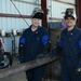 Damage controlmen at Coast Guard Base Honolulu repair navigation buoy