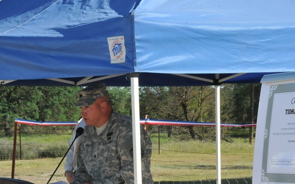 Tidball Store Land Transfer Ceremony