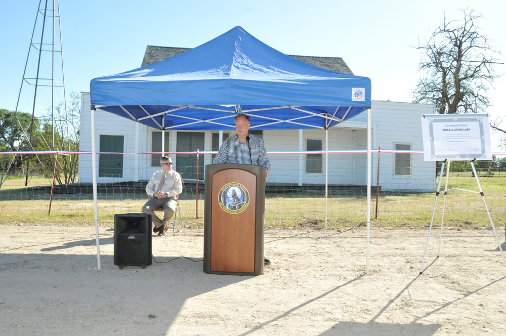 Tidball Store Land Transfer Ceremony