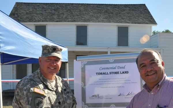 Tidball Store Land Transfer Ceremony