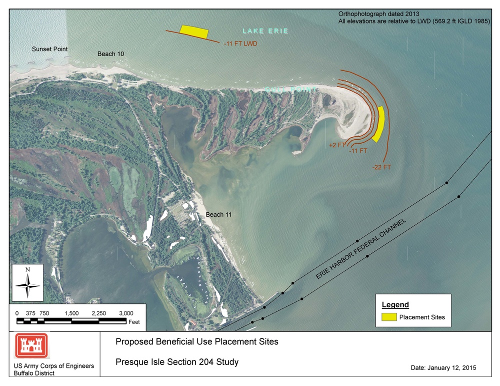 Sediment Placement - Presque Isle Bay