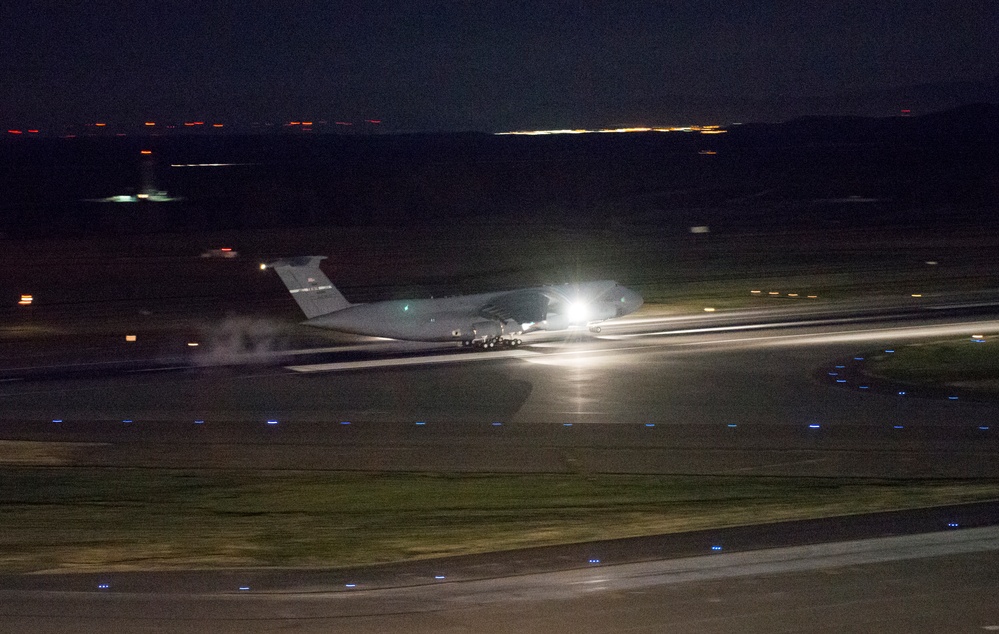 C-5M Super Galaxy record-setting flight. Travis AFB, CA, April, 2015