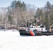Coast Guard Cutter Tackle breaks ice on the Kennebec River