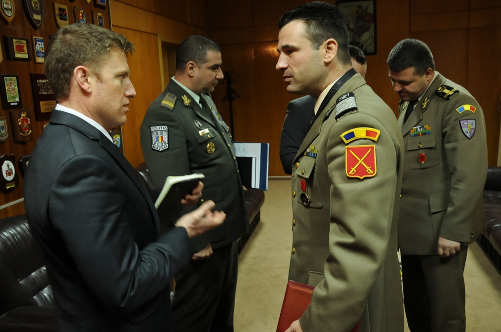 Interoperability meeting with 2/2 and Romanian Land Forces
