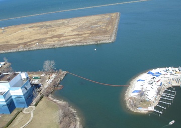 Coast Guard responds to pollution report at Lake Erie's Forest City Yacht Club