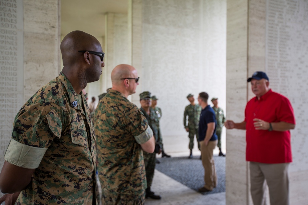 IMEF Marines tour Manila American Cemetary