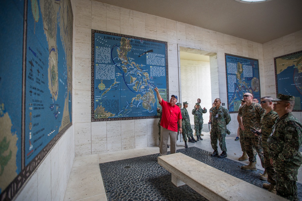 IMEF Marines tour Manila American Cemetary