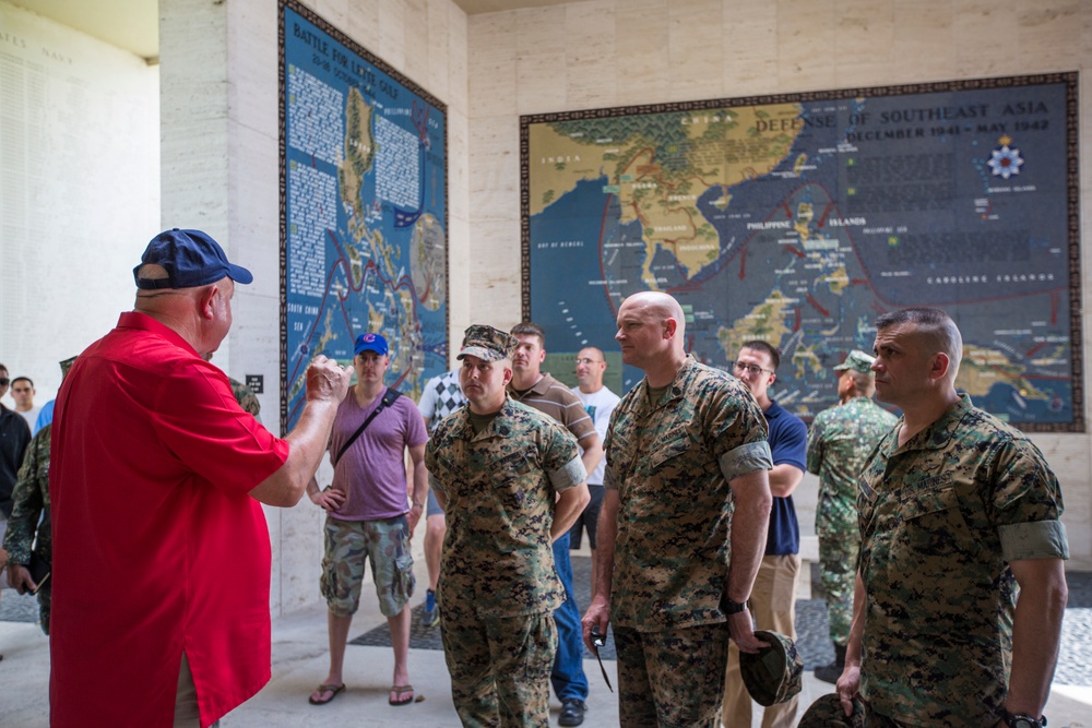 IMEF Marines tour Manila American Cemetary