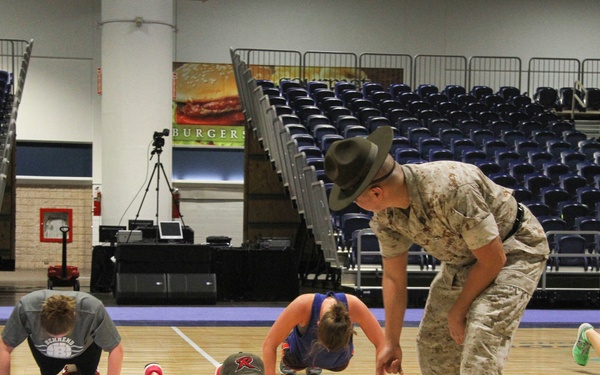 Marines Conduct Coaches' Workout
