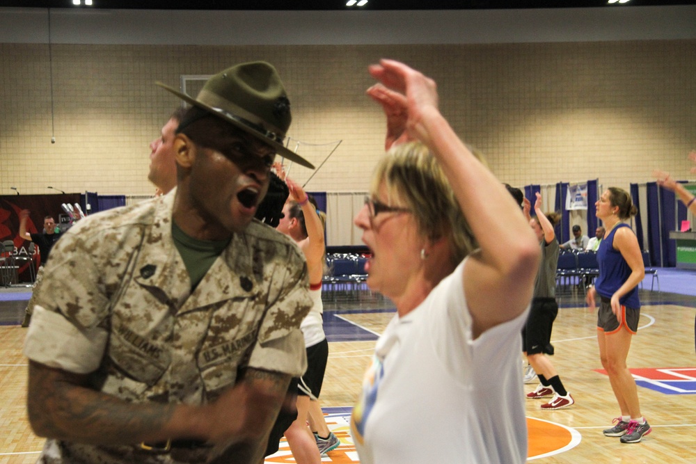Marines Conduct Coaches' Workout