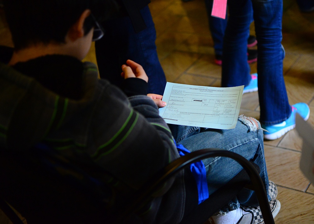 Ramstein youth walk in Airmen boots