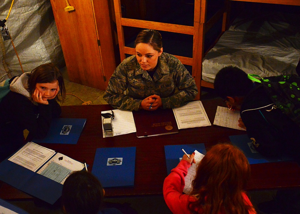 Ramstein youth walk in Airmen boots