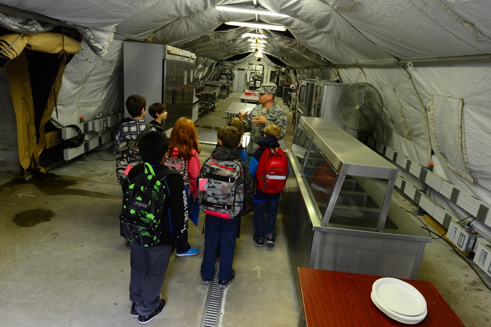 Ramstein youth walk in Airmen boots