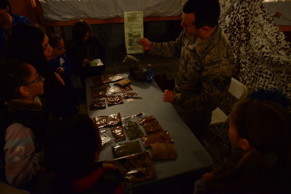 Ramstein youth walk in Airmen boots