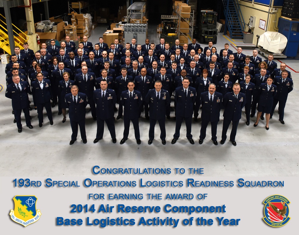 193rd SOLRS earns ARC Basic Logistics Activity of the Year Award