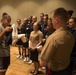 Marines Visit UConn Team Breakfast