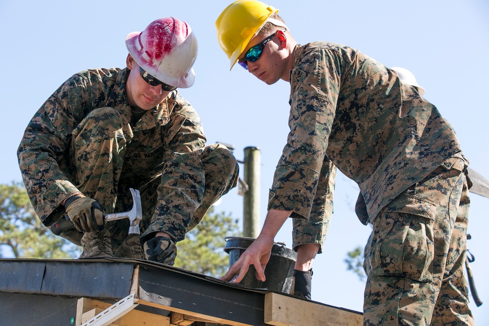 8th Engineer Support Battalion constructs storage facility