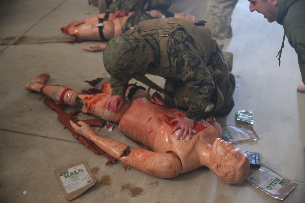 Corpsmen train to save lives