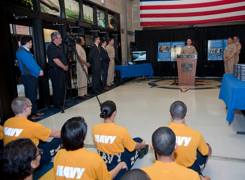 Launch of eSailor at Recruit Training Command