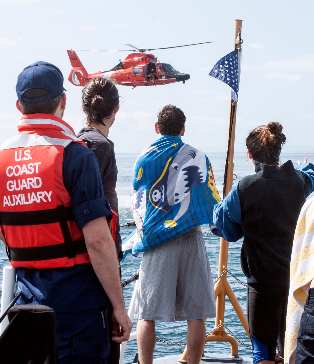 Medical students take to the water to learn about hypothermia