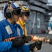 Flight deck activity aboard USS Harry S. Truman