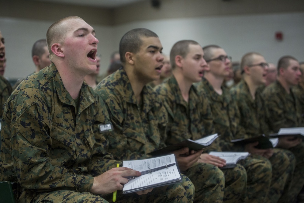 Marine recruits conquer Parris Island classroom