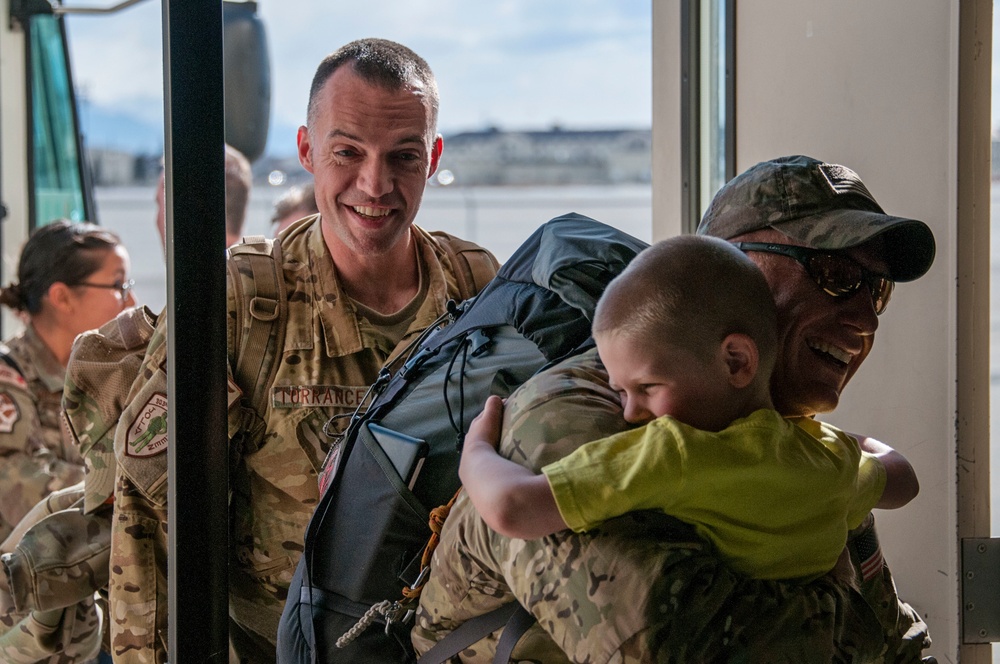 Alaska Air Guardsmen return from deployment to Africa