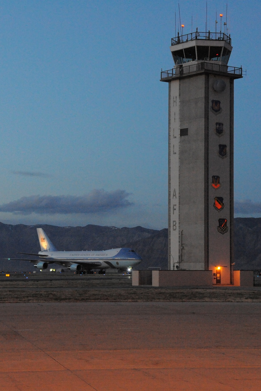 President of the United States arrives at Hill AFB, Utah