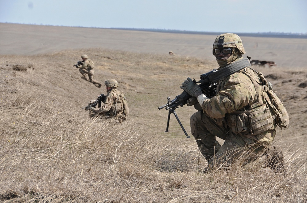 2/2 and Romanian Platoon Live-Fire Exercise