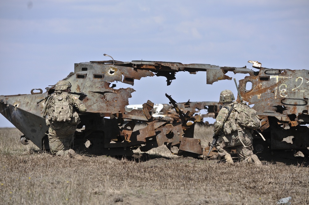 2/2 and Romanian Platoon Live-Fire Exercise