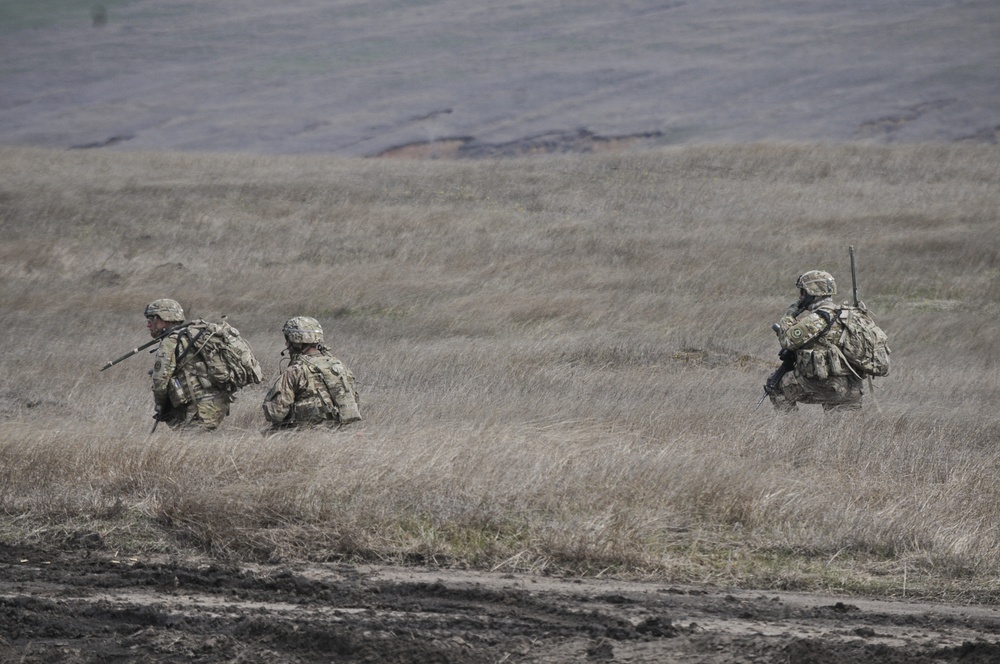 2/2 and Romanian Platoon Live-Fire Exercise