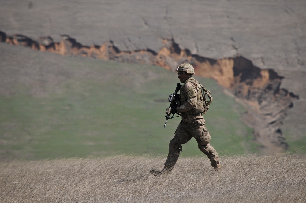 2/2 and Romanian platoon live-fire exercise