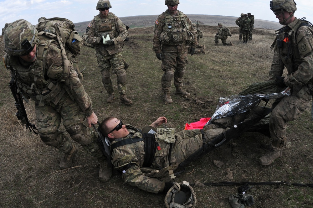 2/2 and Romanian platoon live-fire exercise