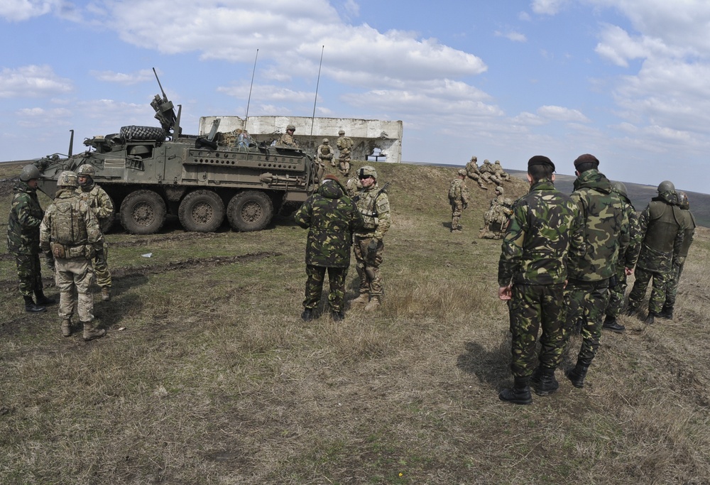 2/2 and Romanian platoon live-fire exercise