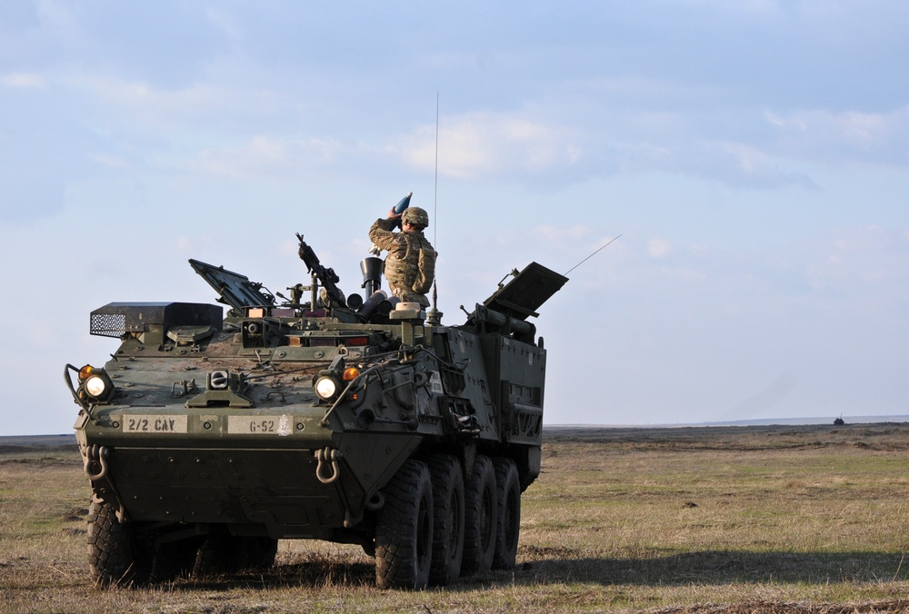 2/2 and Romanian platoon live-fire exercise