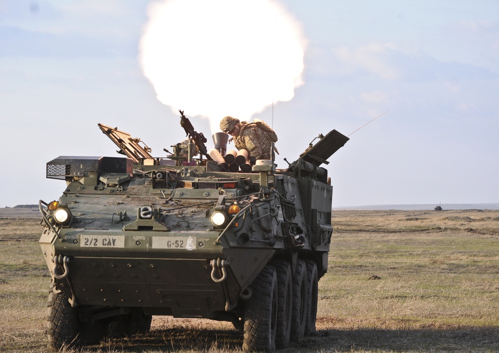 2/2 and Romanian platoon live-fire exercise