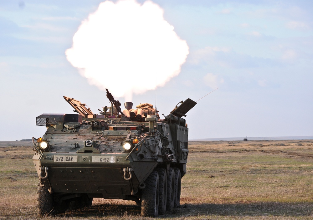 2/2 and Romanian platoon live-fire exercise