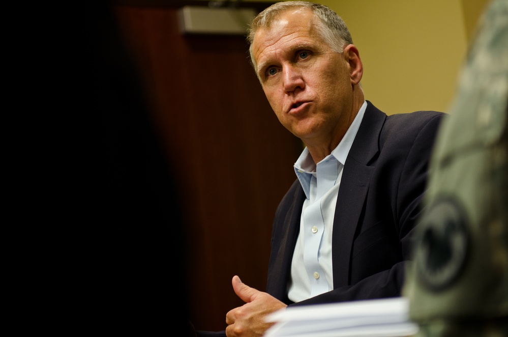 NC Sen. Thom Tillis visits Fort Bragg